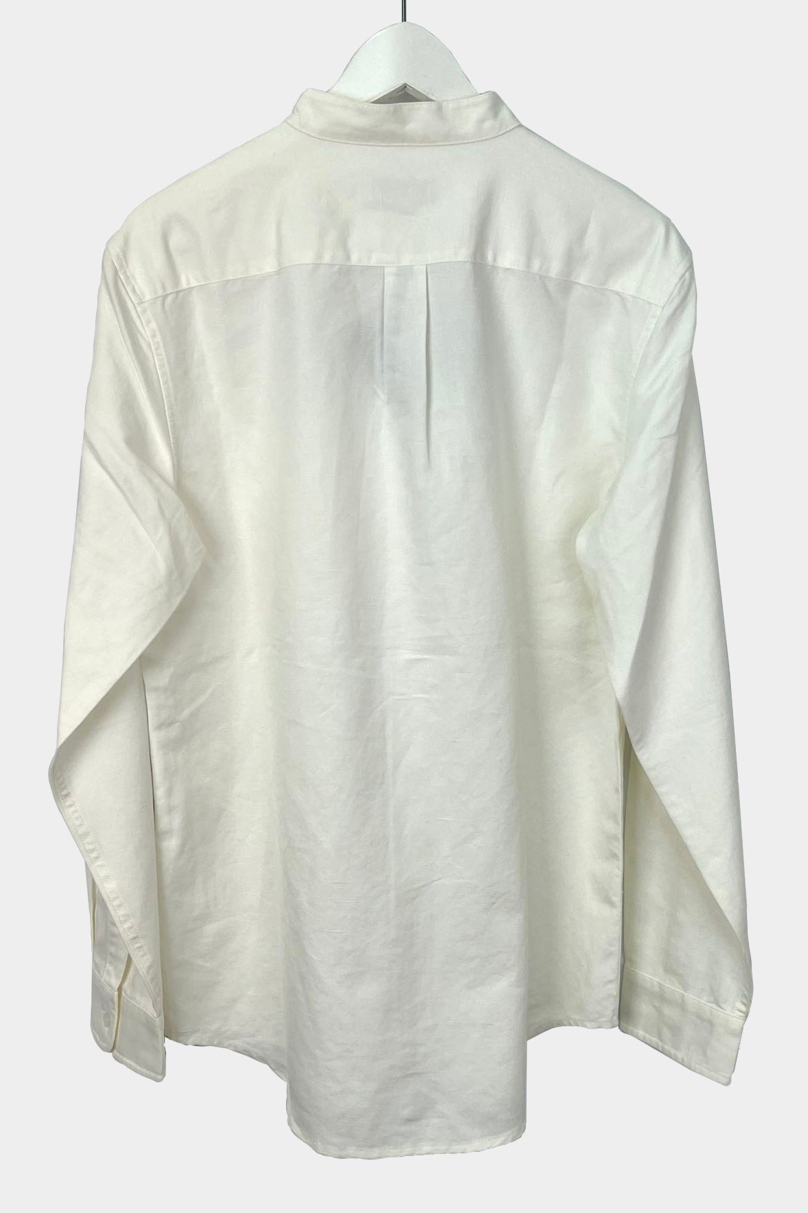 Men's BioNTex™ Linen Cotton Mandarin Collar Shirt