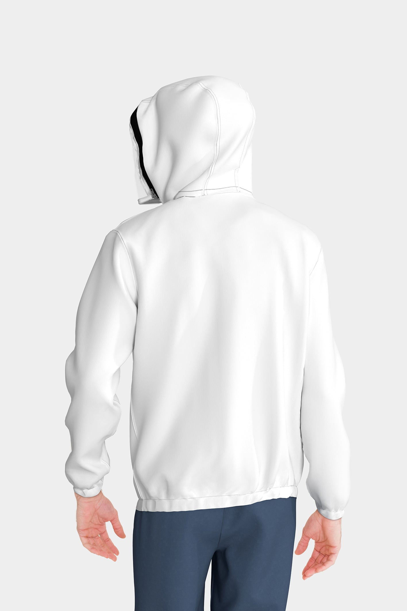 Unisex BioNTex™ Hooded Windbreaker with Mask