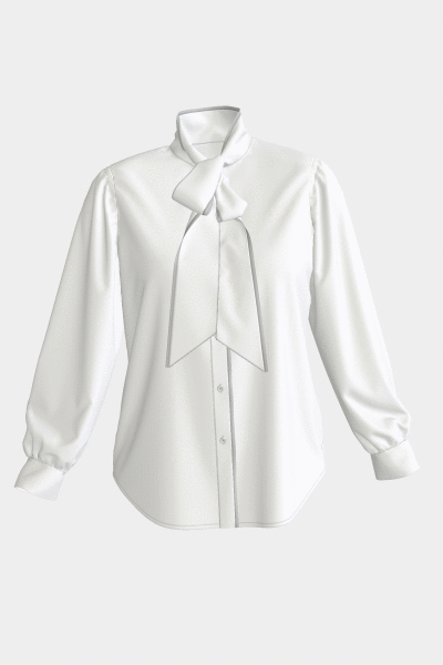 Women's BioNTex™ Eco Pussy-bow Shirt