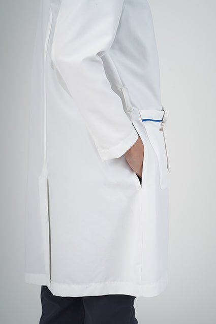 Women's BioNTex™ Long Lab Coat with Contrast Piping