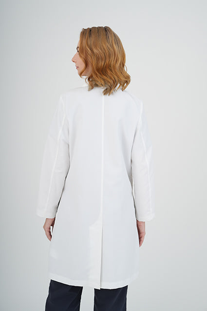 Women's BioNTex™ Long Lab Coat with Contrast Piping