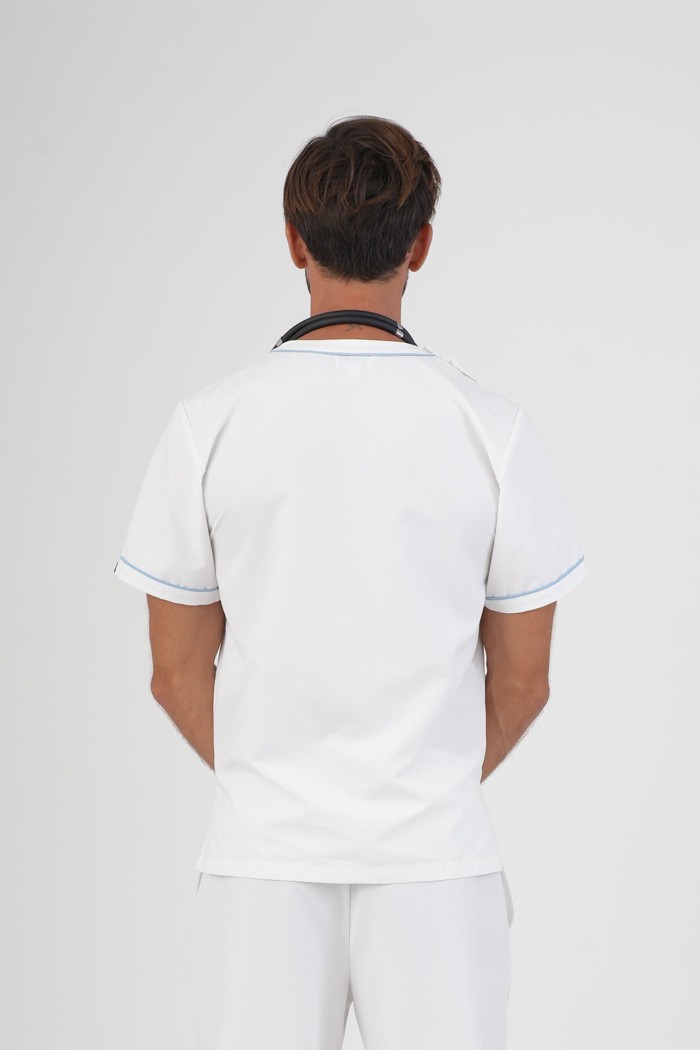 Men's BioNTex™ Contrast Piping Scrub Top