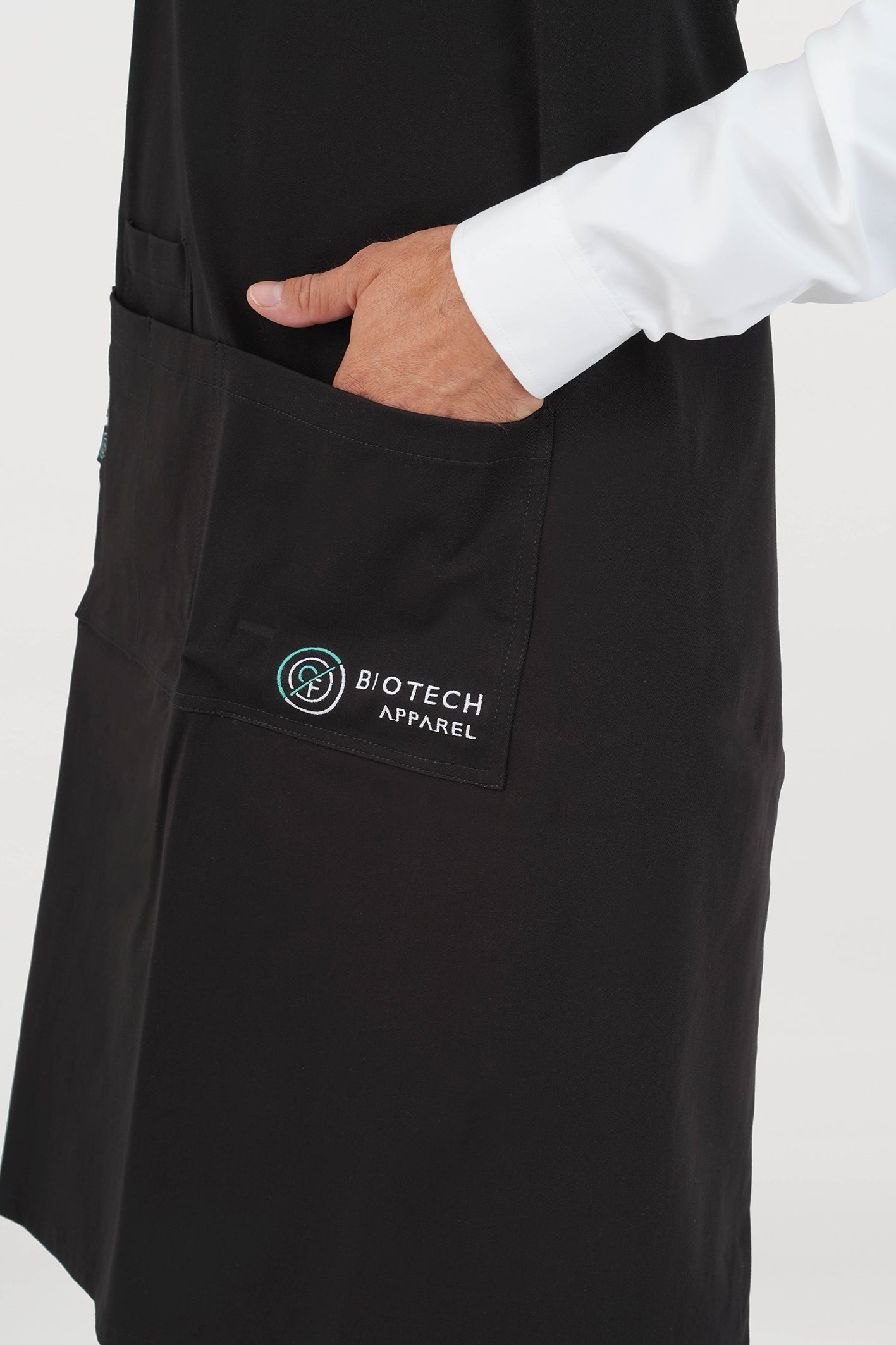 Unisex BioNTex™ Embroidered Strap Bib Apron