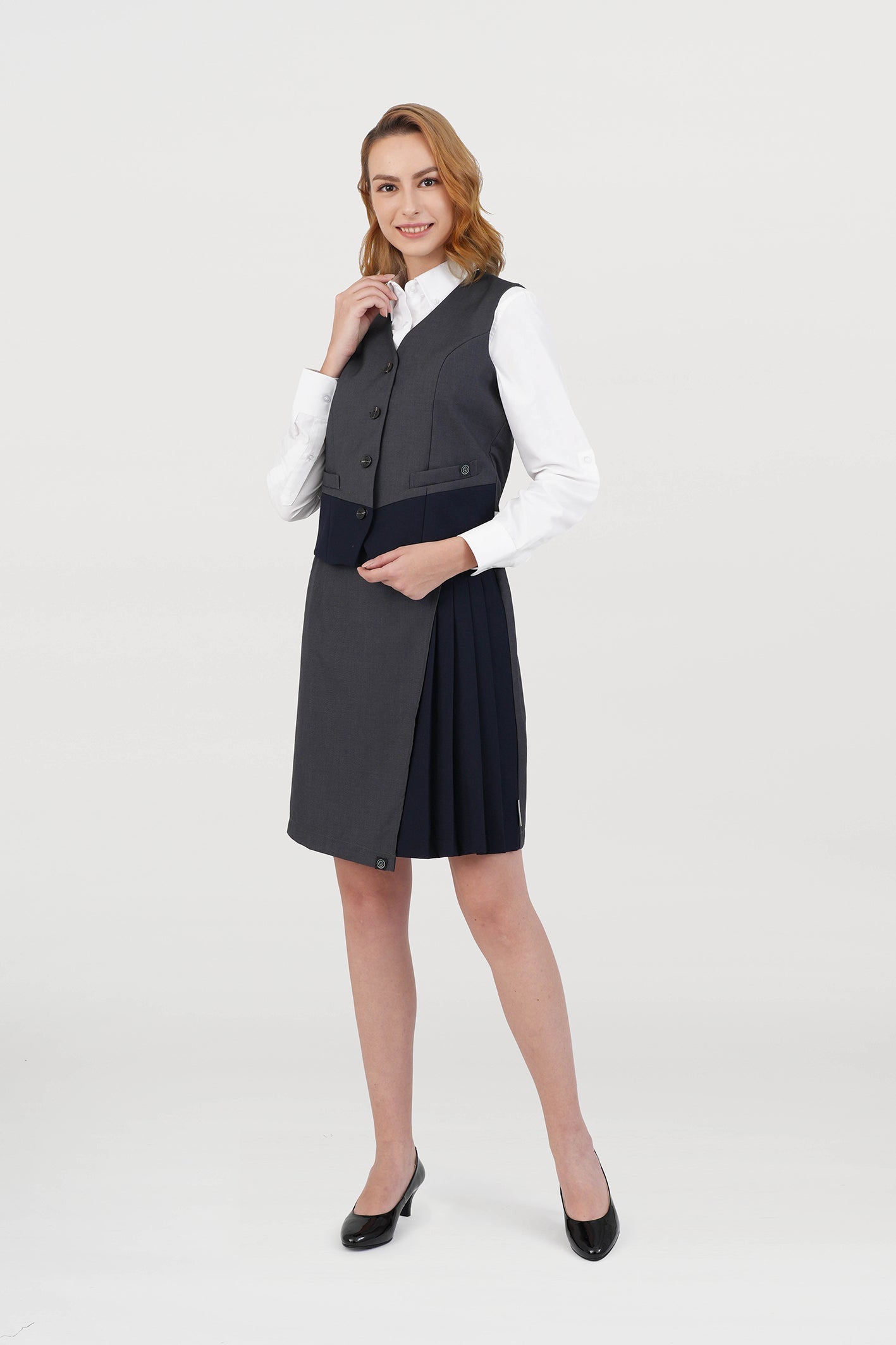 Women's BioNTex™ V Color Block Formal Waistcoat