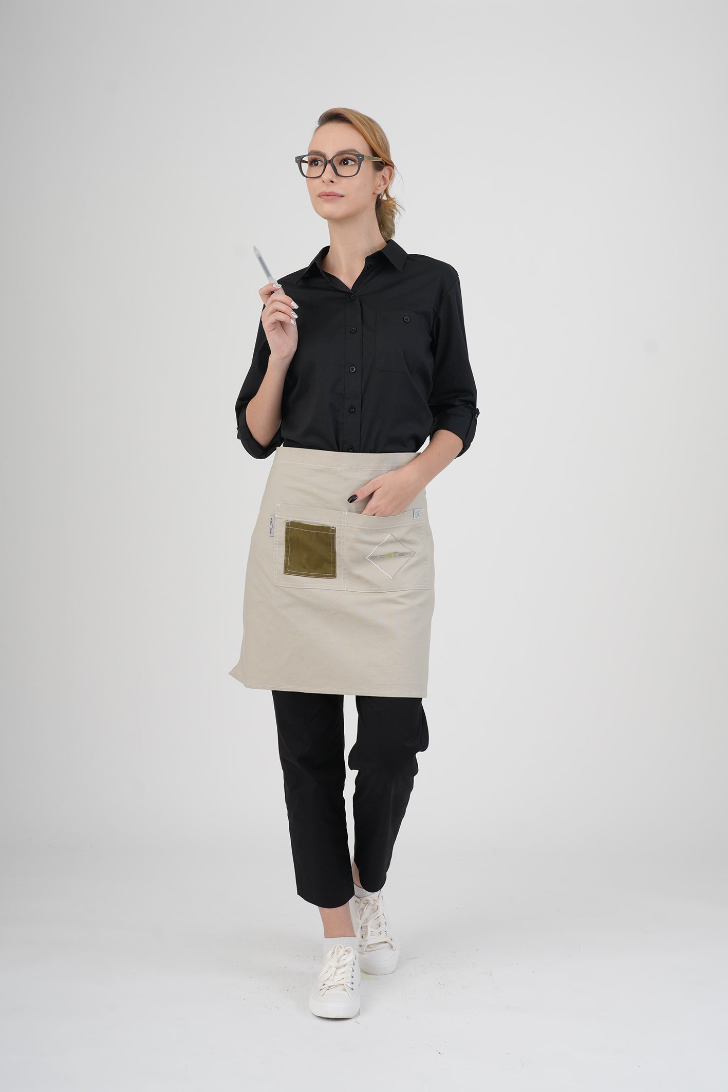 Unisex BioNTex™ Emb Camo Waist Apron