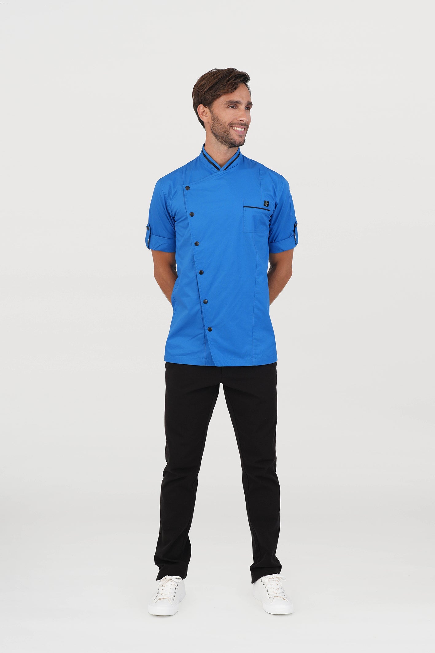 Unisex BioNTex™ Contrast Piping Chef Coat