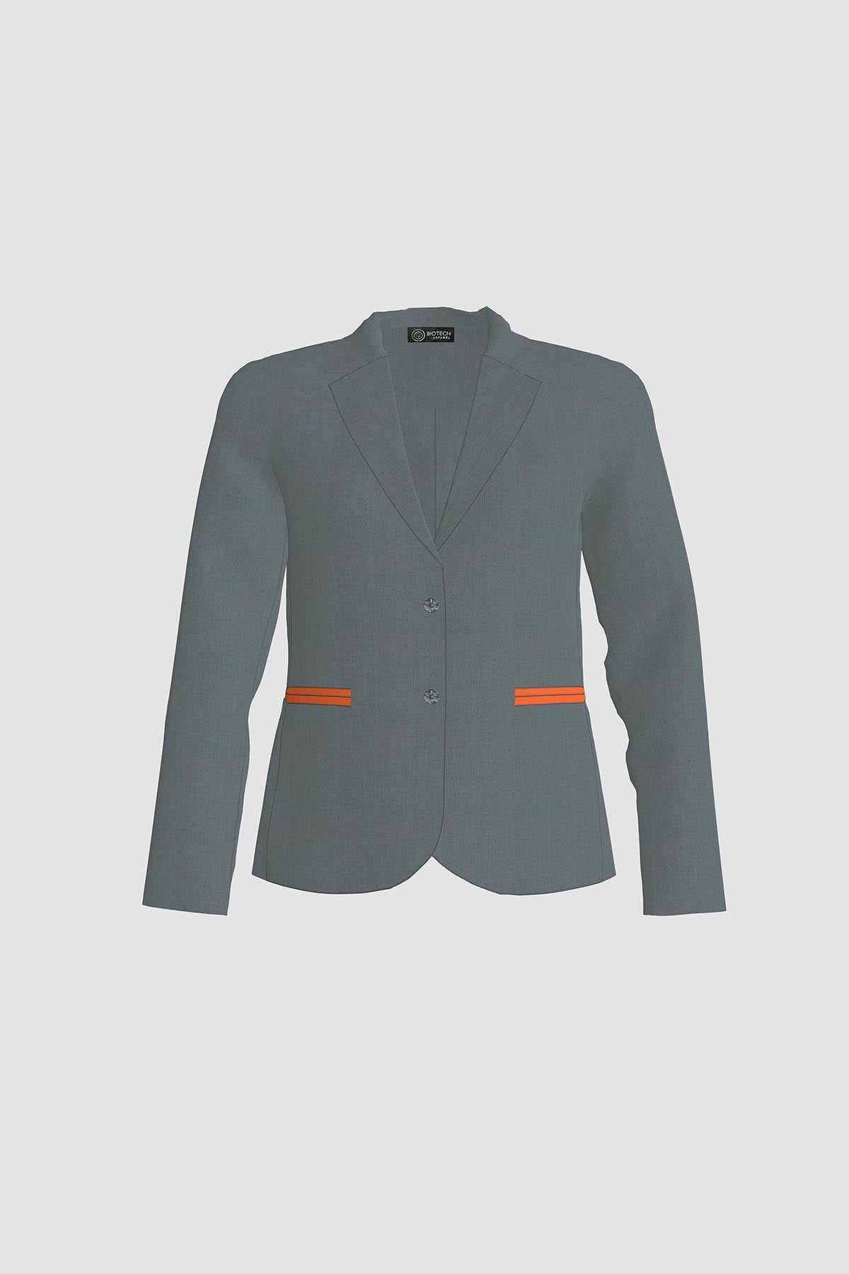 Women's BioNTex™ contrast collar formal blazer